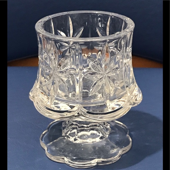 Crystal pedestal votive candle holder - Picture 4 of 8